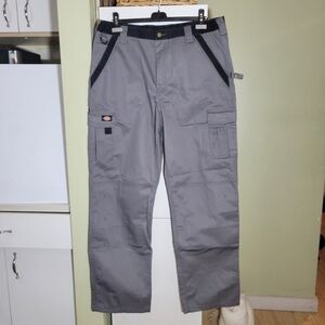 ❤ 3 For $35 Dickies relaxed fit straight leg utility cargo workwear pants 38x34